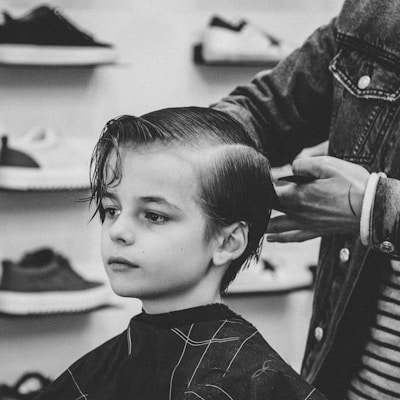 Barber at work